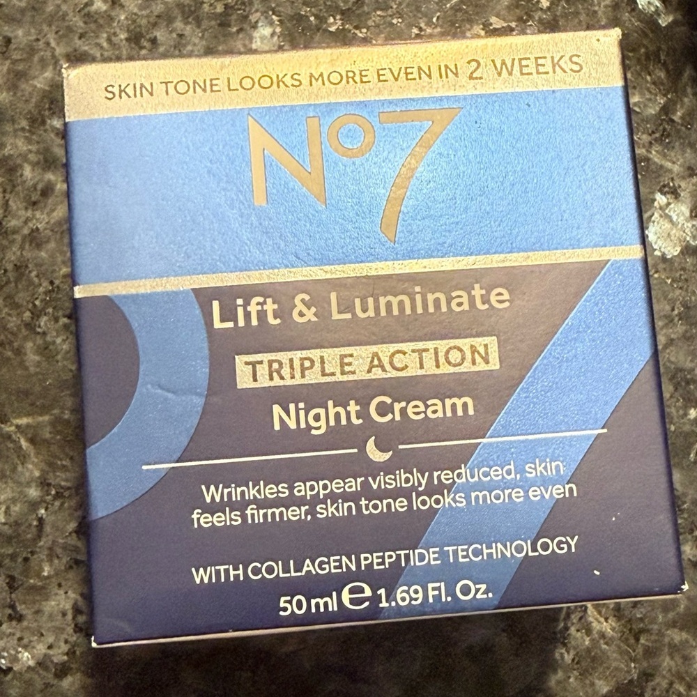 No7 Lift & Luminate Triple Action Night Cream - 1.69oz